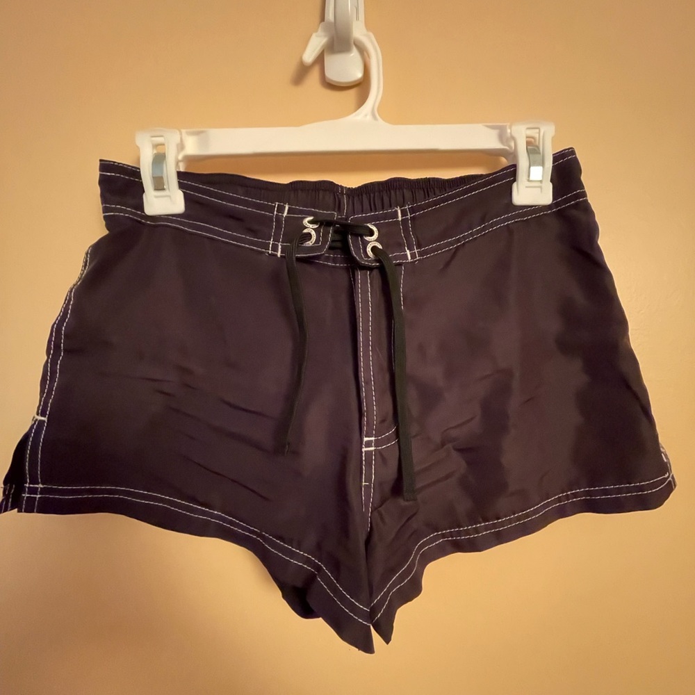 Swim shorts with built-in bikini bottoms
